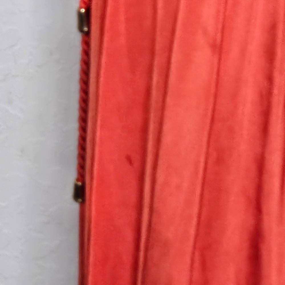 Armani Exchange Women's XL Red Braided Halter Maxi Dress Tie Waist Gown - Picture 5 of 9